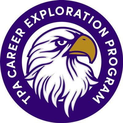 TPA Career Exploration Program logo with an eagle head.
